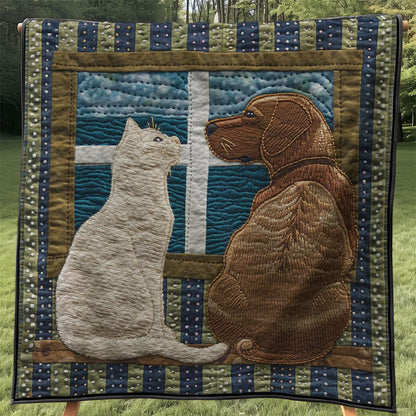 Dog And Cat WJ3007027CL Quilt