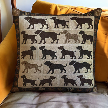 Dog Silhouettes WJ0507025CL Quilt Pillow Case