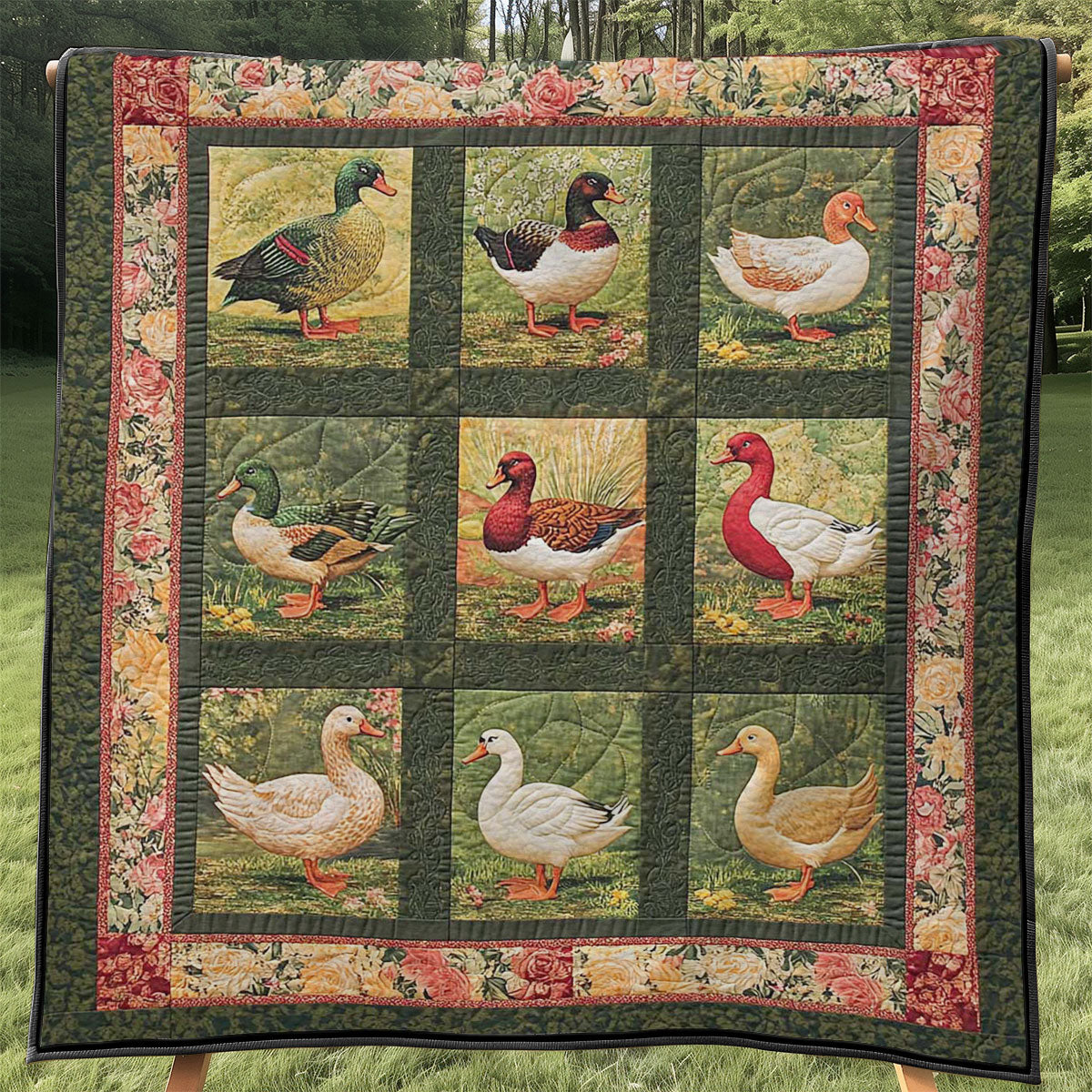 Ducks WJ0908002CL Quilt