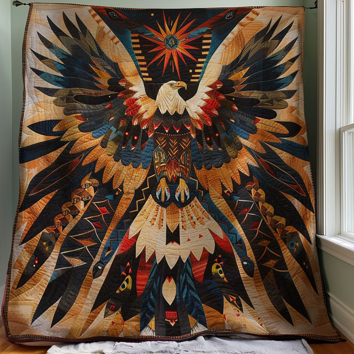 Eagle Native American WJ0407023CL Quilt