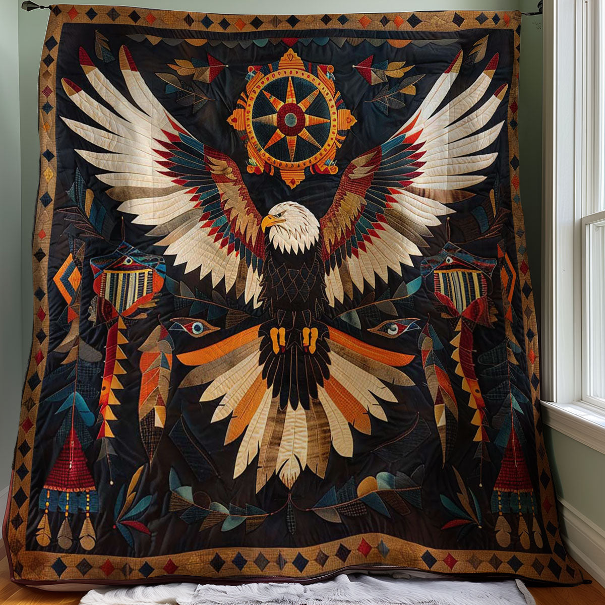 Eagle Native American WJ0507005CL Quilt