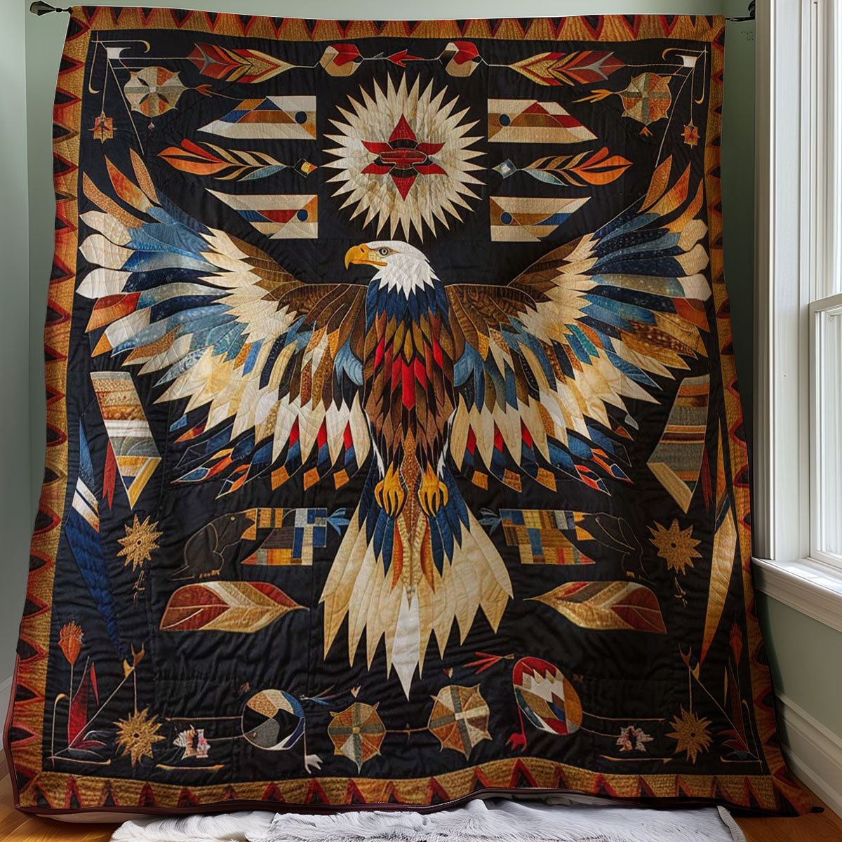 Eagle Native American WJ0507007CL Quilt