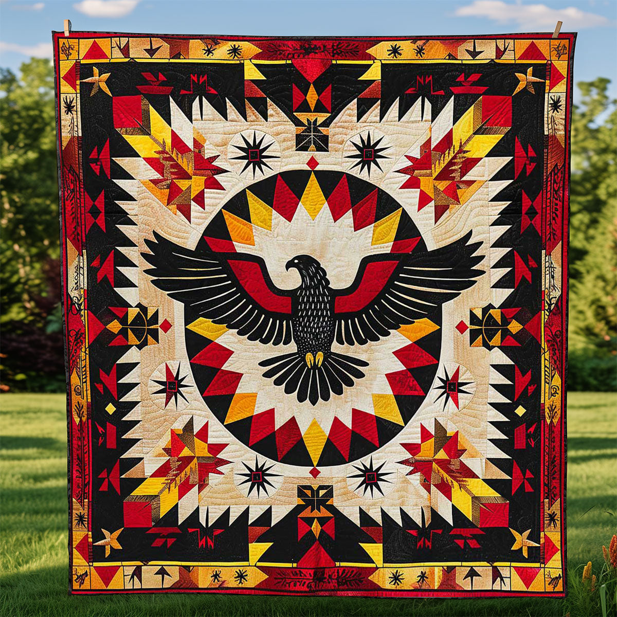 Eagle Native American WJ0909012CL Quilt