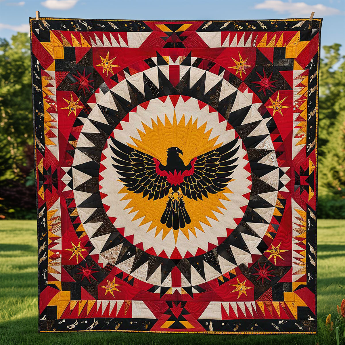 Eagle Native American WJ0909013CL Quilt