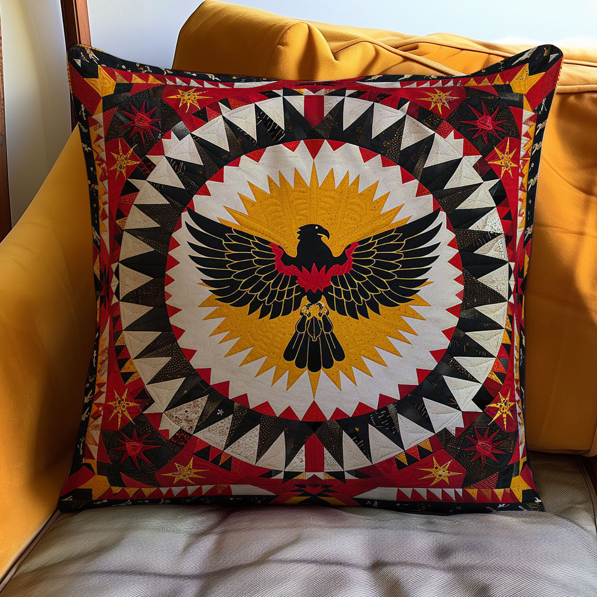 Eagle Native American WJ0909032CL Quilt Pillow Case