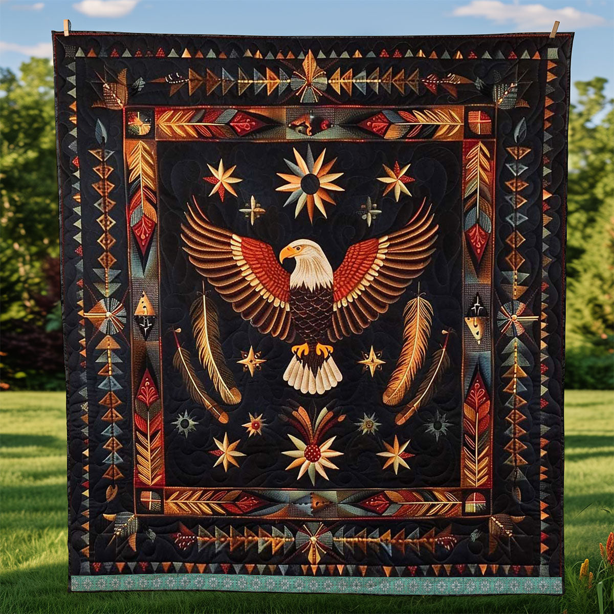 Eagle Native American WJ1409008CL Quilt