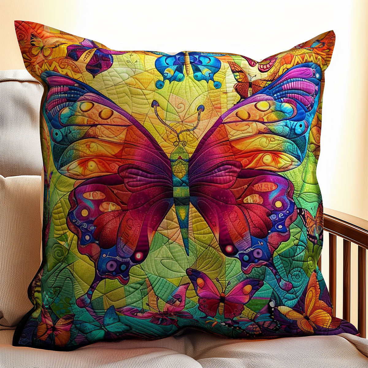 Enchanted Butterfly WJ2208033CL Quilt Pillow Case