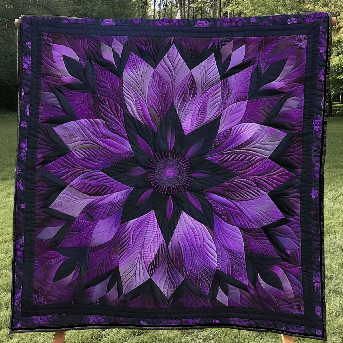 Feathered Flower WJ1608012CL Quilt