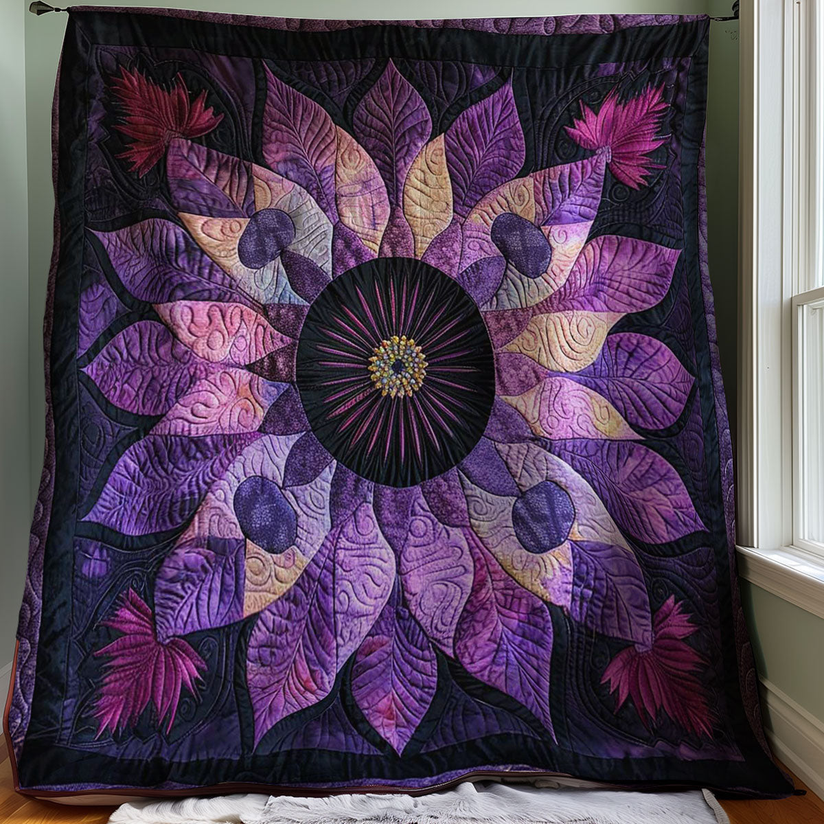 Feathered Flower WJ2106013CL Quilt