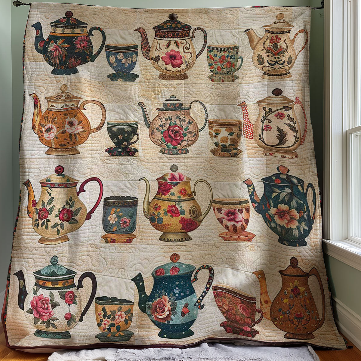 Floral Tea Set WJ2307020CL Quilt