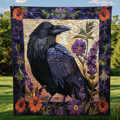Flower Raven WJ0509012CL Quilt