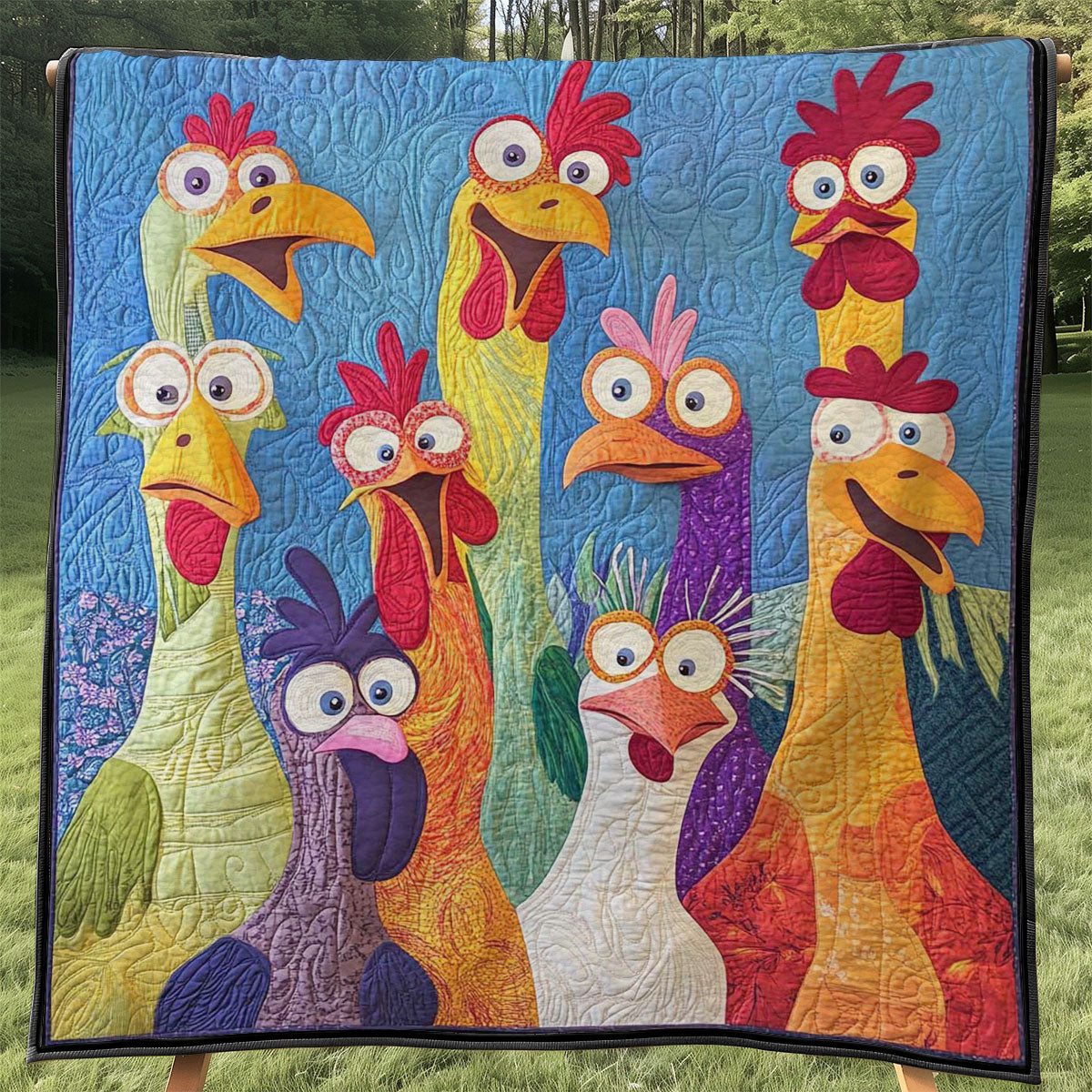 Funny Chicken WJ0808014CL Quilt