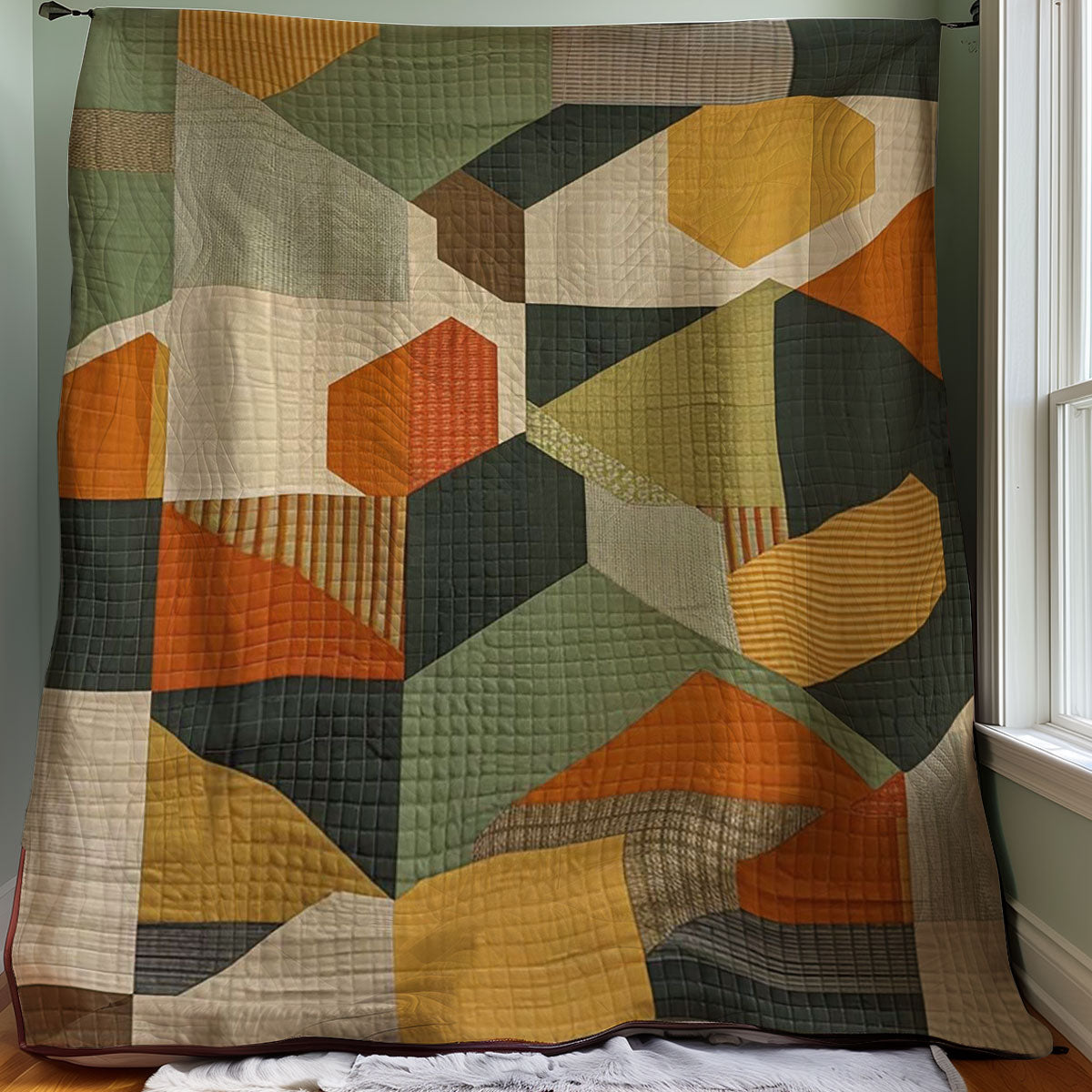 Geometric Patchwork WJ1307007CL Quilt