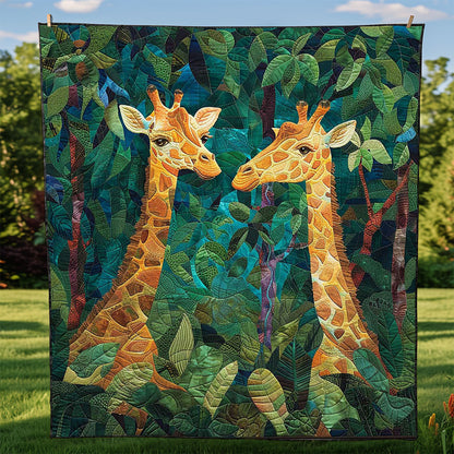Giraffe Couple WJ1009015CL Quilt