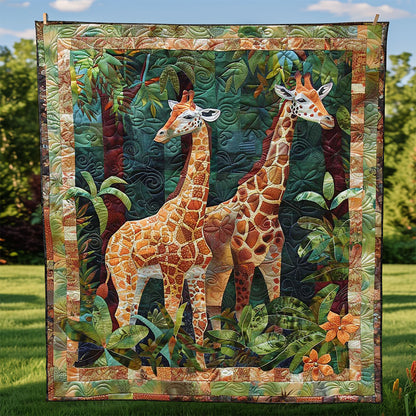 Giraffe Couple WJ1009016CL Quilt