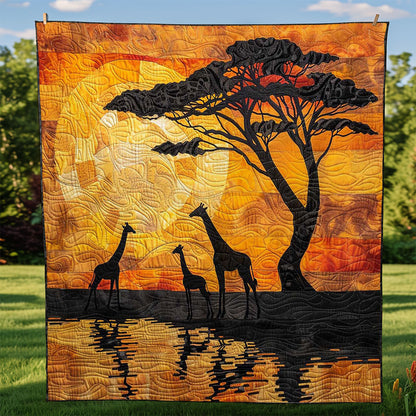 Giraffe Sunset WJ2408014CL Quilt