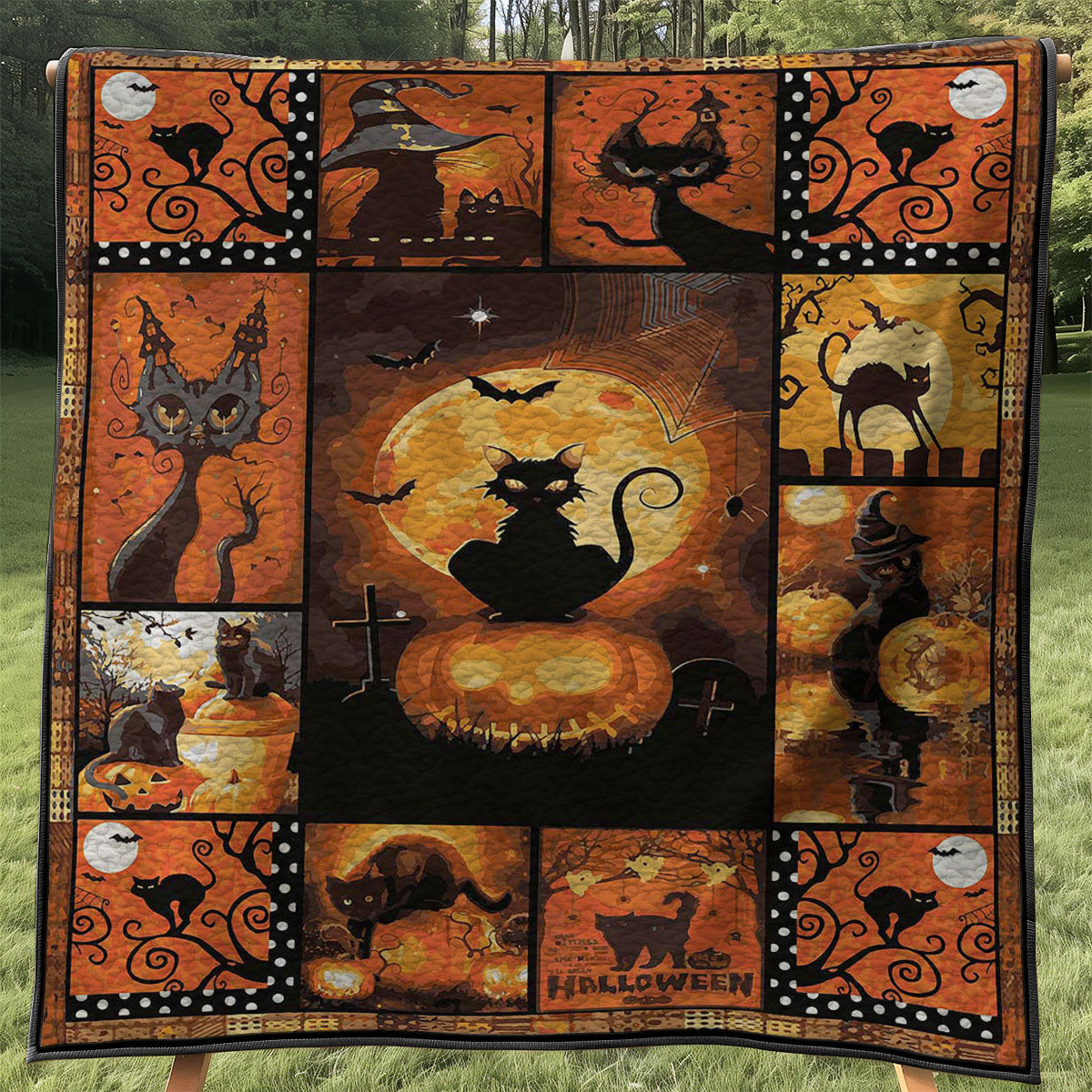 Halloween Cat WJ0708013WL Quilt