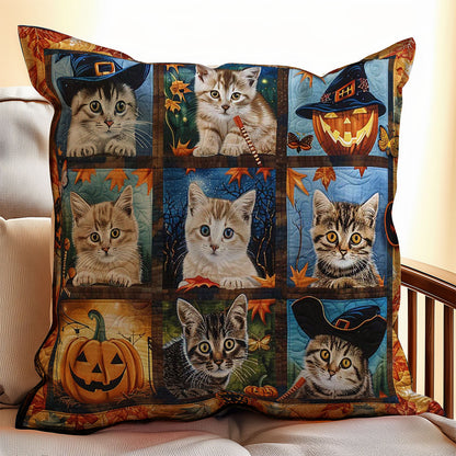 Halloween Cat WJ2608034CL Quilt Pillow Case