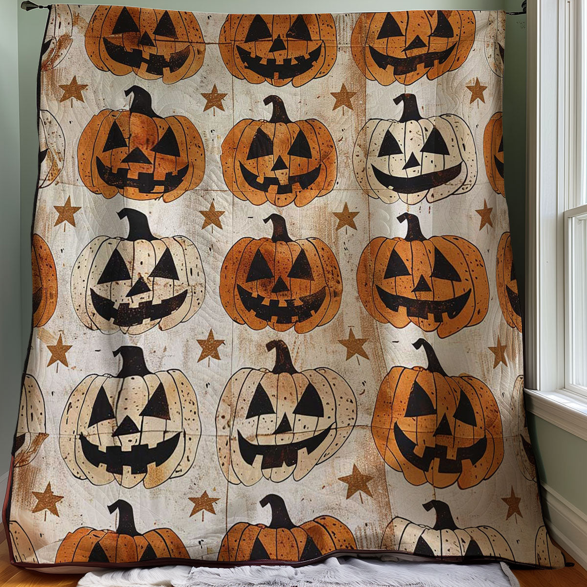 Halloween Pumpkin WJ2307023CL Quilt