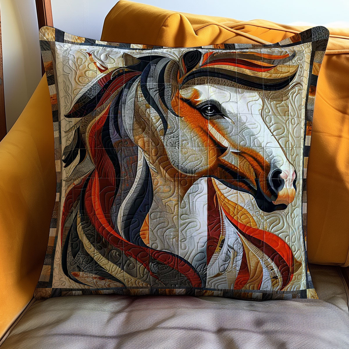 Horse Lovers WJ0509039CL Quilt Pillow Case