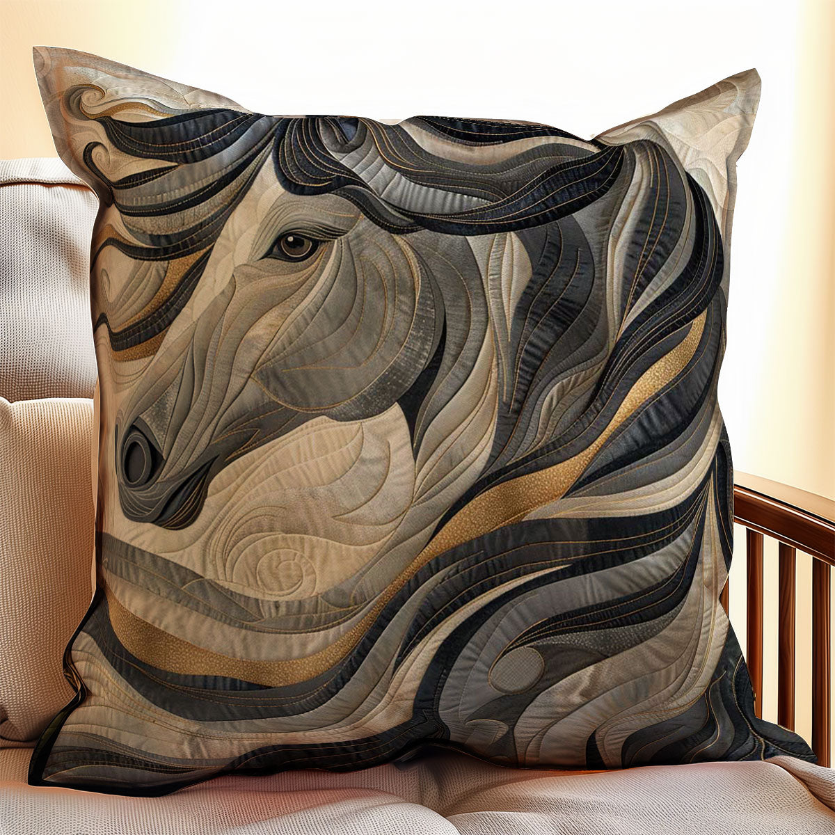 Horse Lovers WJ2008031CL Quilt Pillow Case