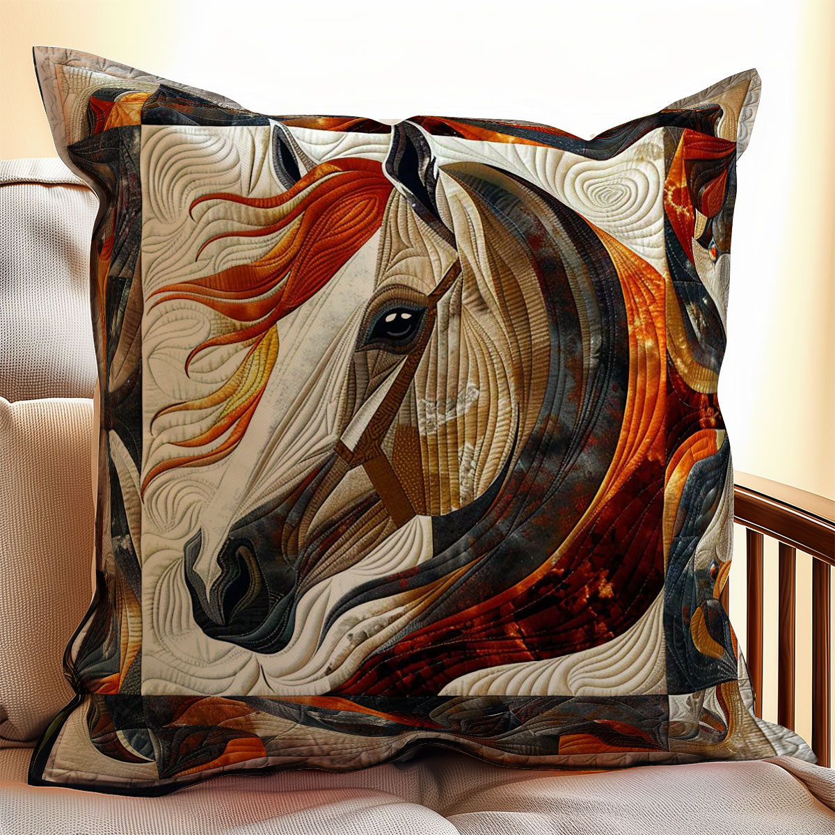 Horse Lovers WJ2708043CL Quilt Pillow Case