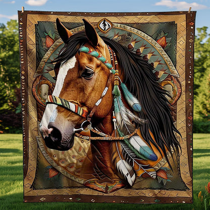 Horse Native American WJ0909019CL Quilt