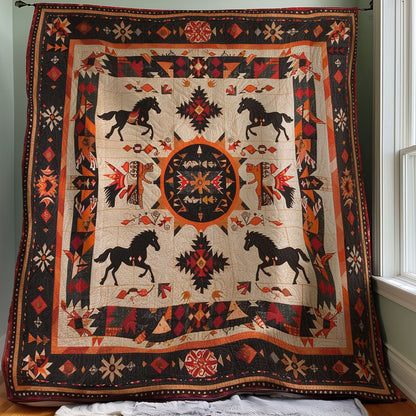 Horse Native American WJ1207011CL Quilt