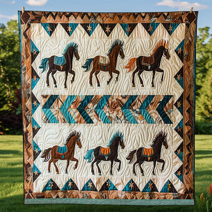 Horse Native American WJ1609013CL Quilt