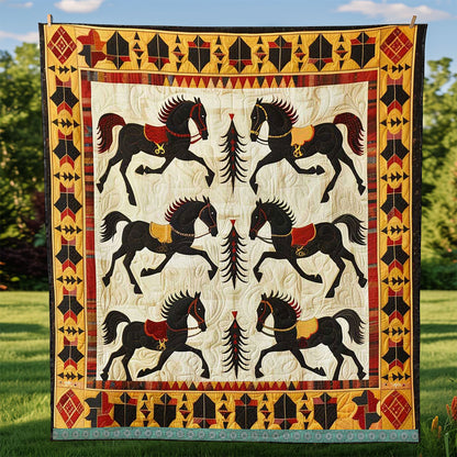 Horse Native American WJ1709014CL Quilt