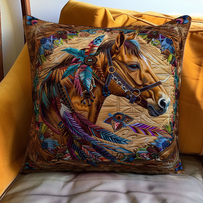 Horse WJ2806021CL Quilt Pillow Case