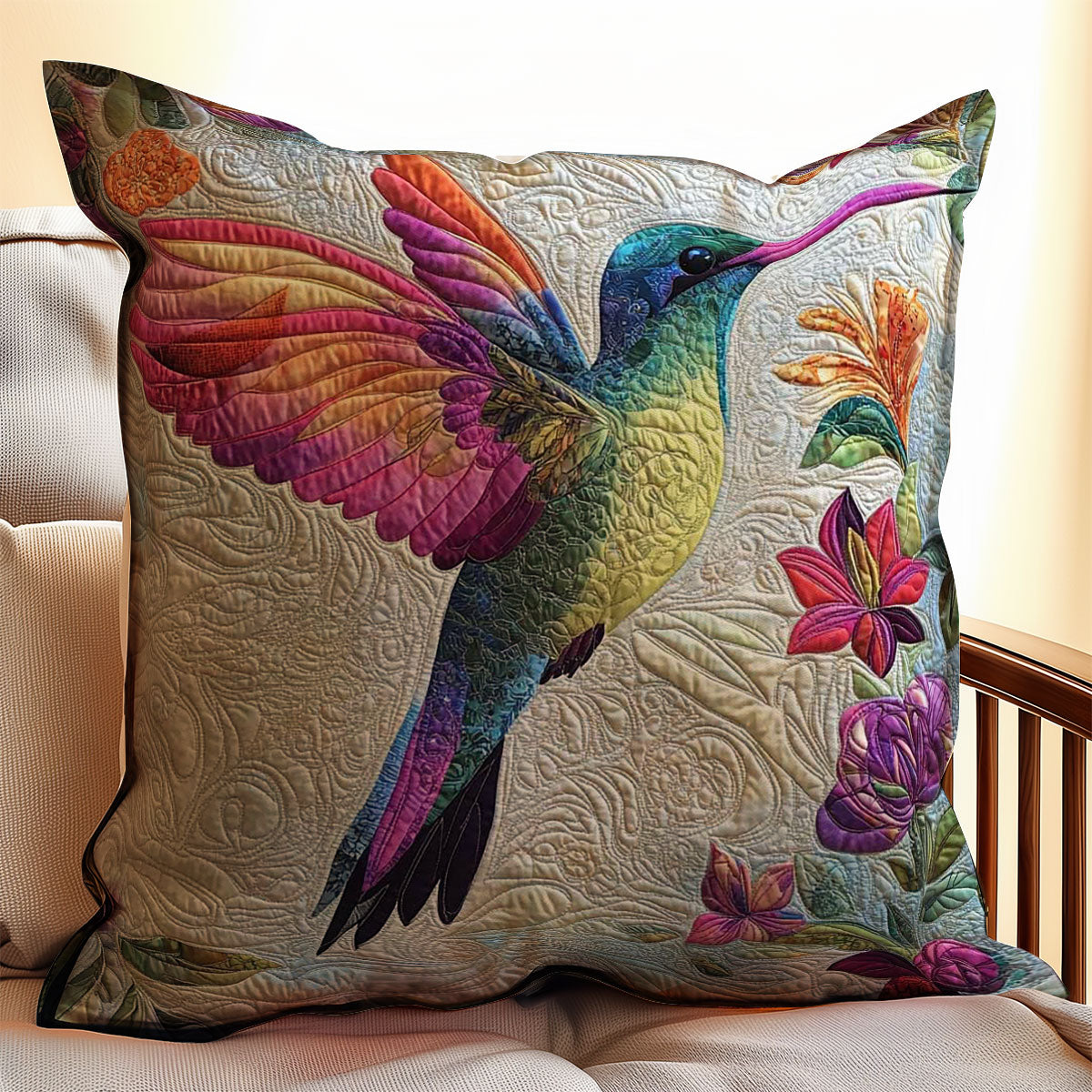 Hummingbird WJ1308048CL Quilt Pillow Case