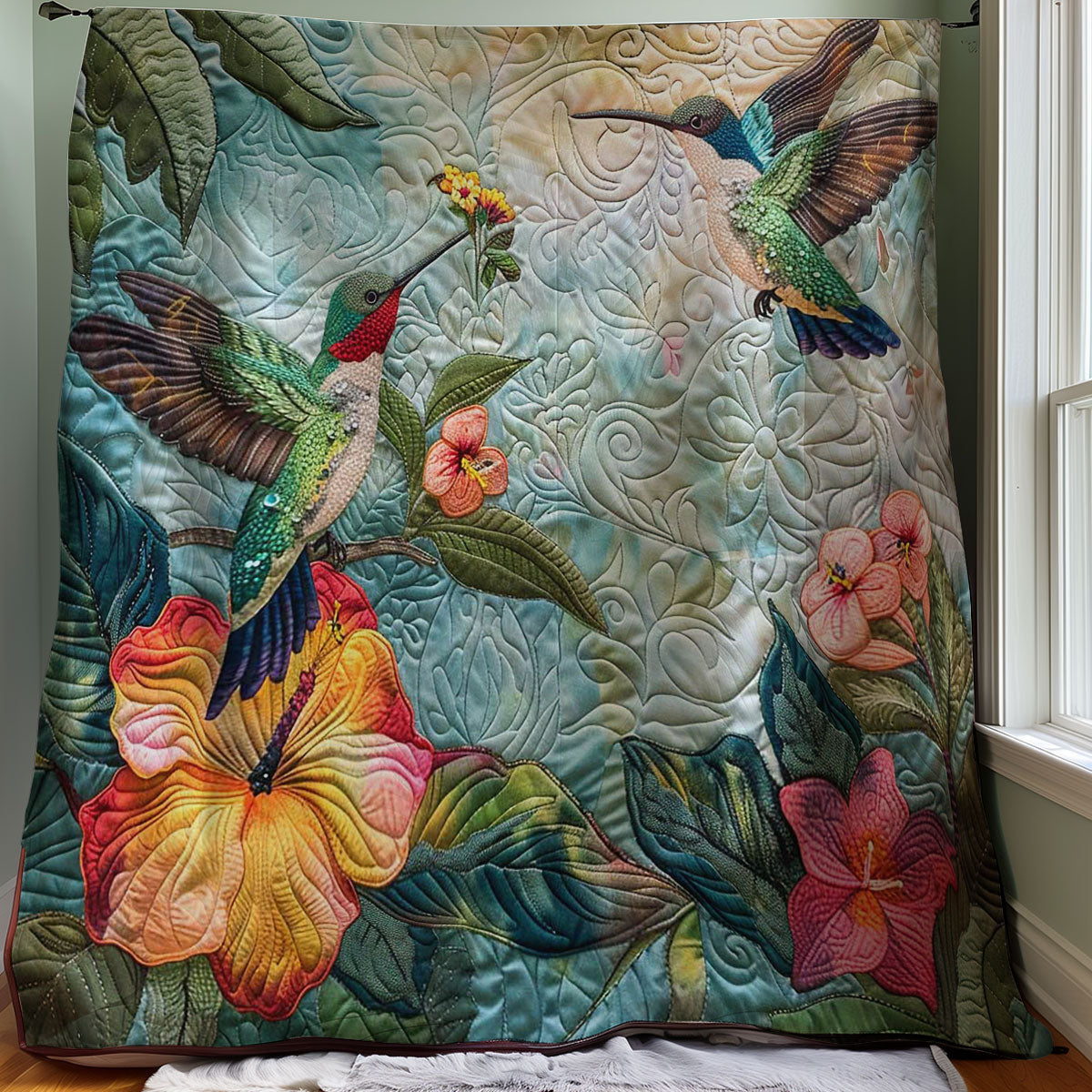 Hummingbird Lovers WJ1707010CL Quilt