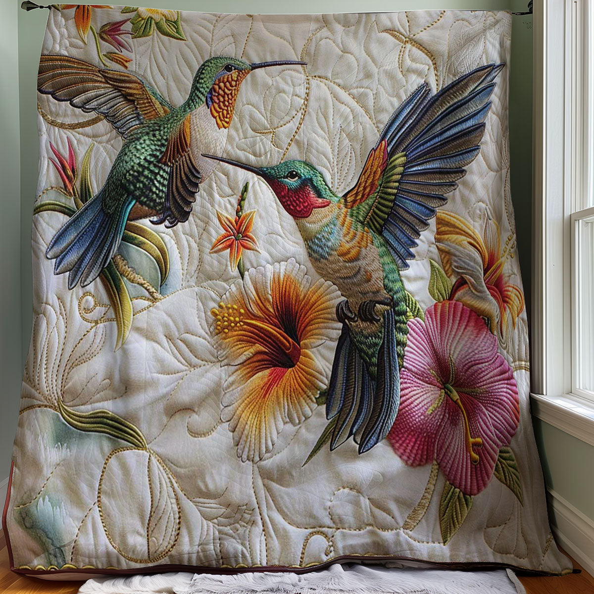 Hummingbird Lovers WJ1707012CL Quilt