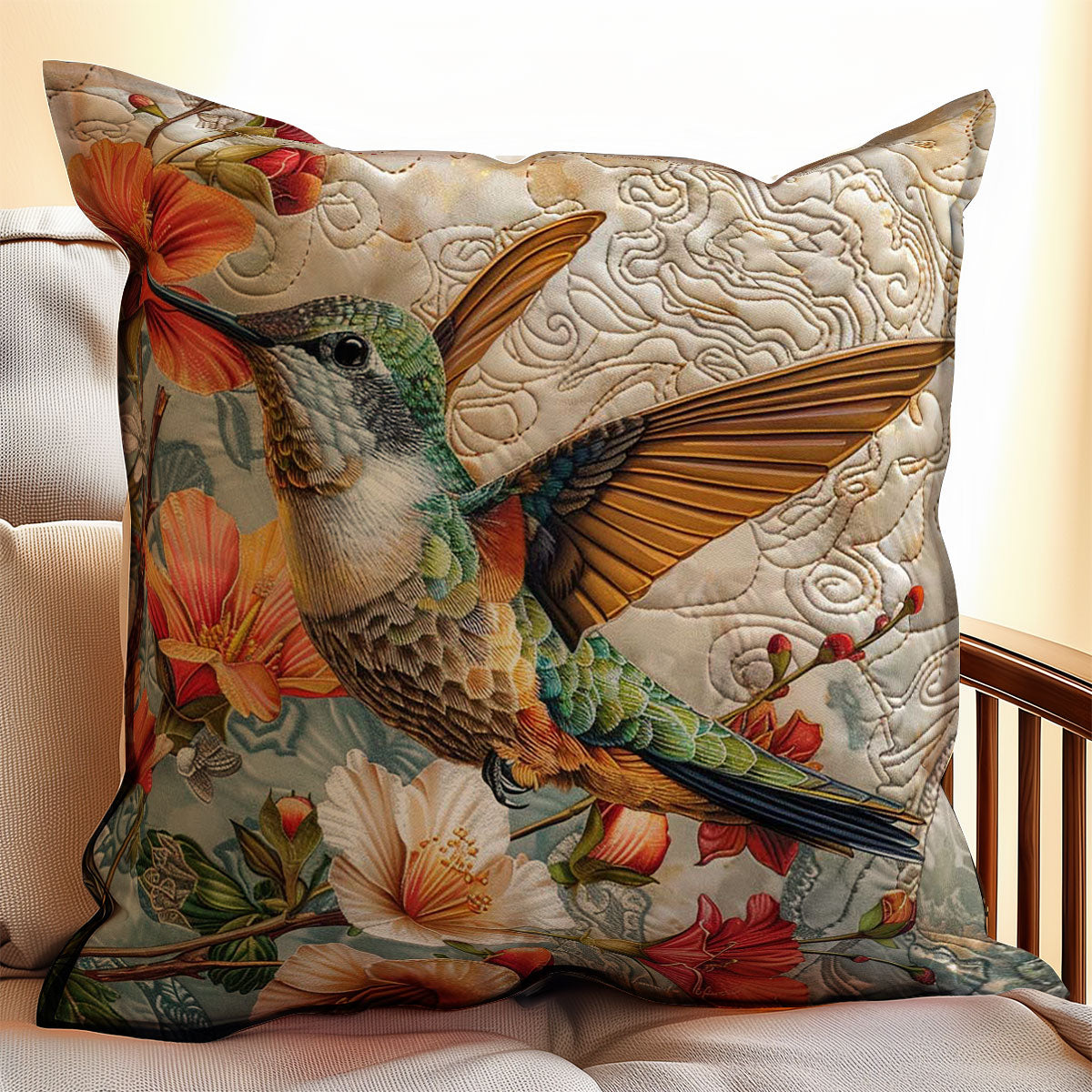 Hummingbird WJ2507040CL Quilt Pillow Case