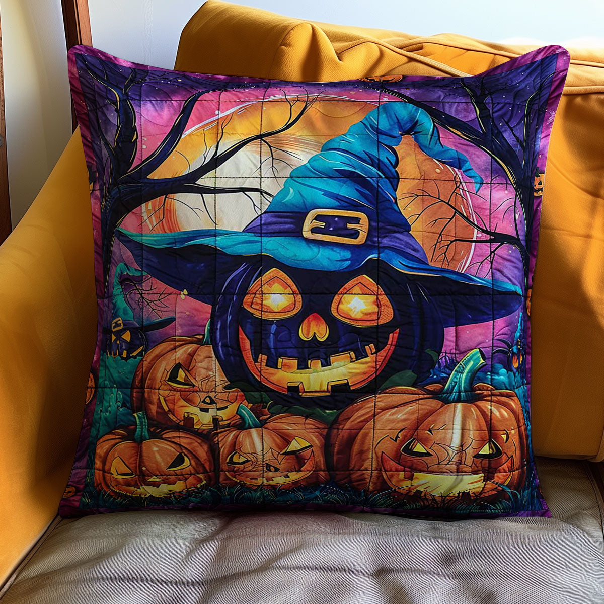 Jack-O'-Lantern WJ0609040CL Quilt Pillow Case