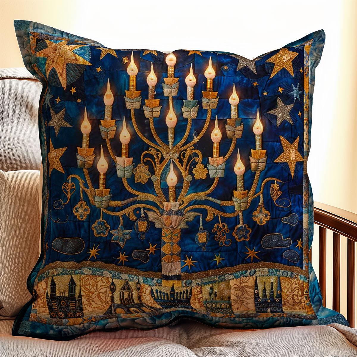 Jewish Hanukkah WJ2207047CL Quilt Pillow Case