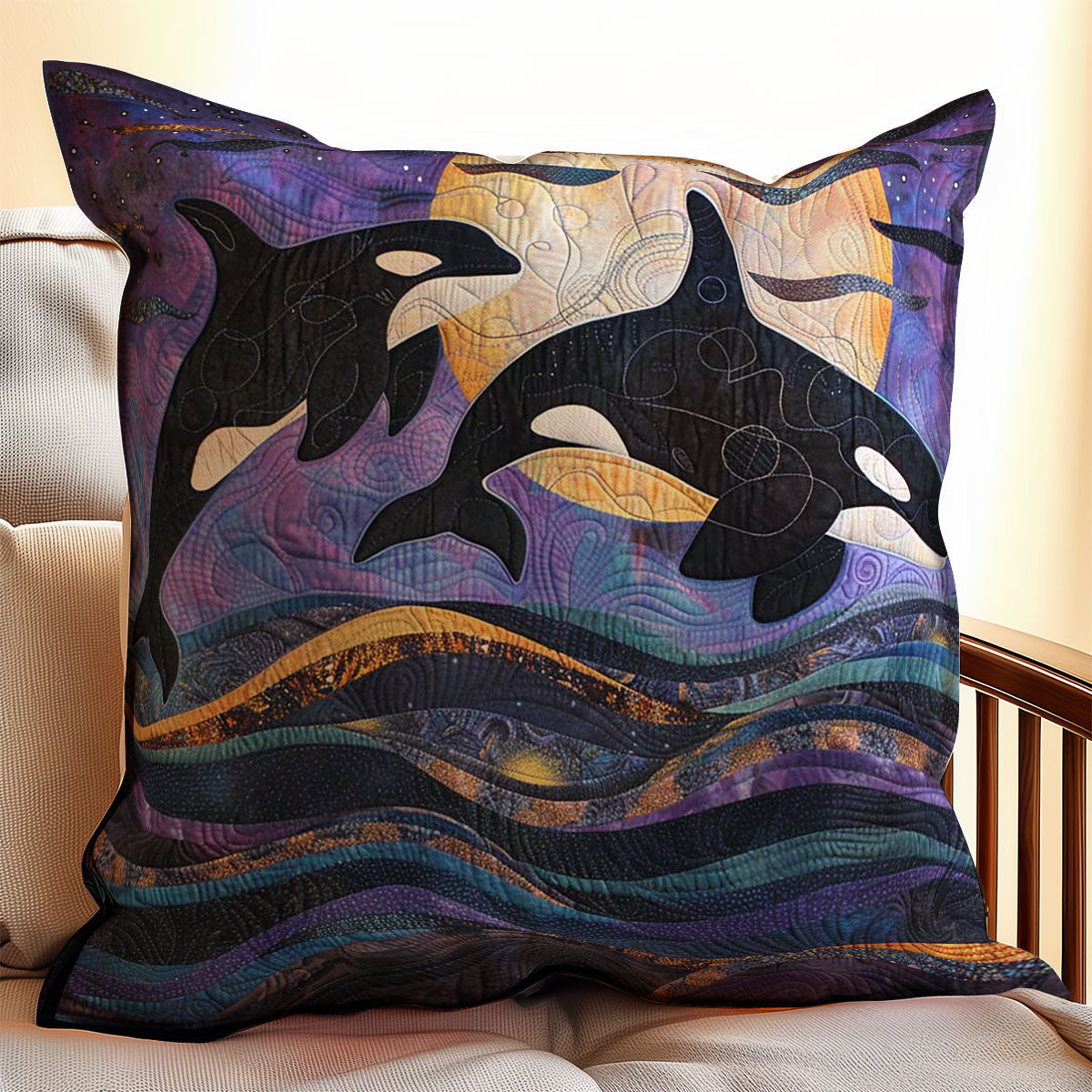 Majestic Orca World WJ1508032CL Quilt Pillow Case