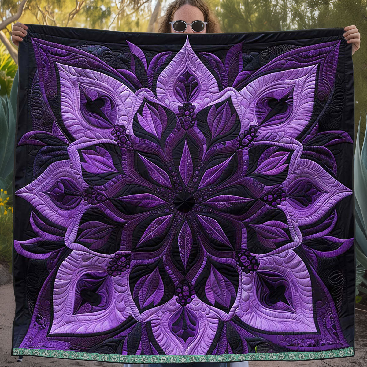 Mystic Purple Bloom WJ2908017CL Quilt