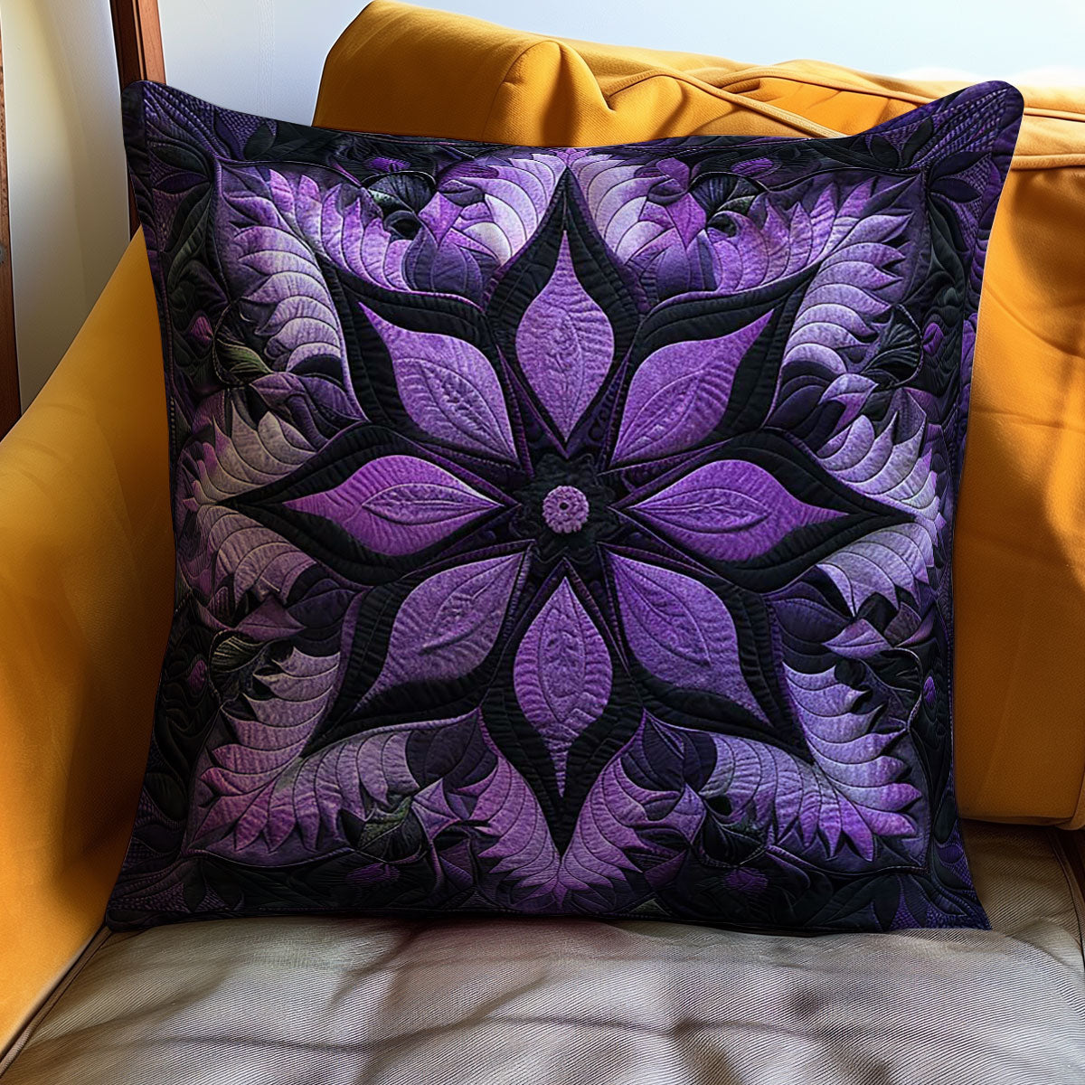 Mystic Purple Bloom WJ3008037CL Quilt Pillow Case