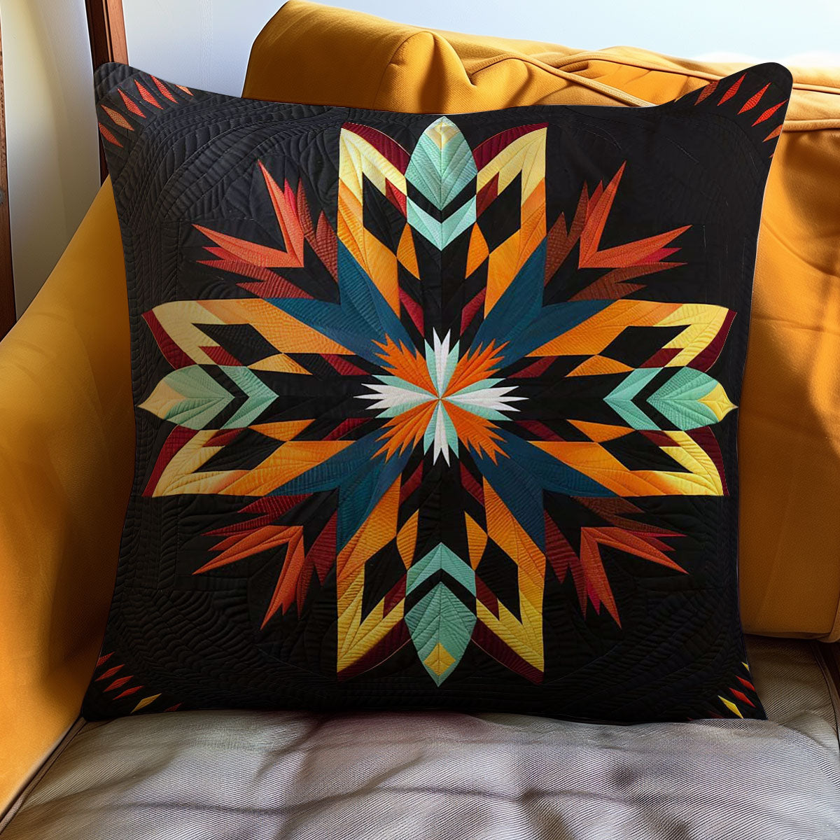 Native American Inspired Star WJ2906026CL Quilt Pillow Case