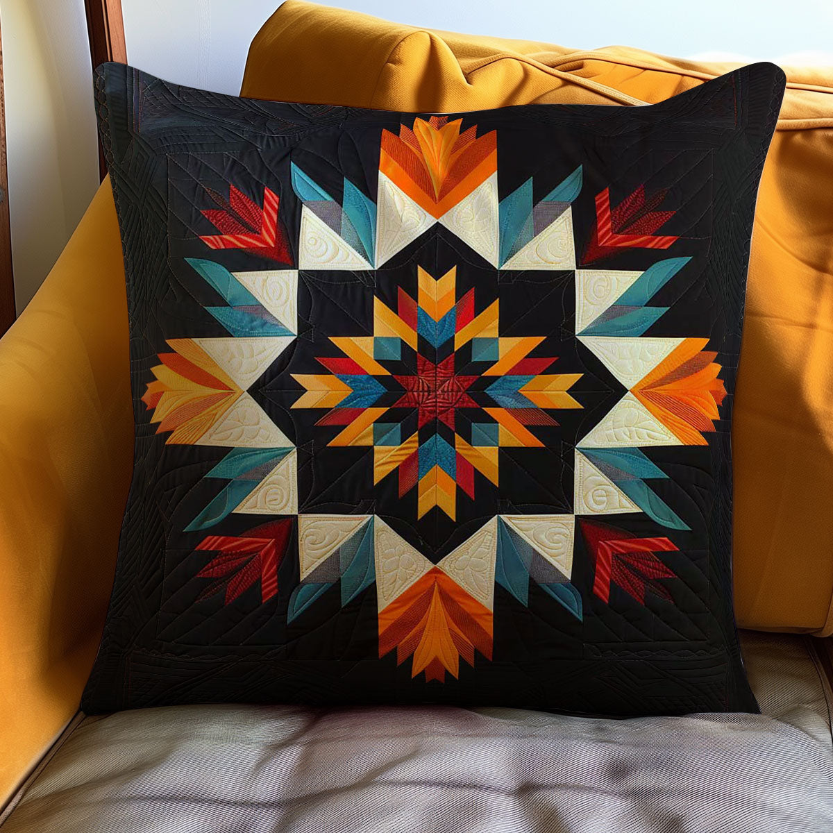 Native American Inspired Star WJ2906027CL Quilt Pillow Case