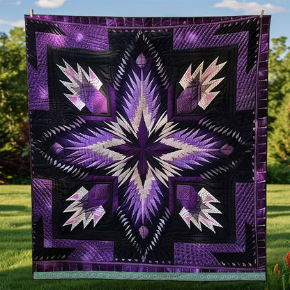 Native American Purple Star WJ1709015CL Quilt