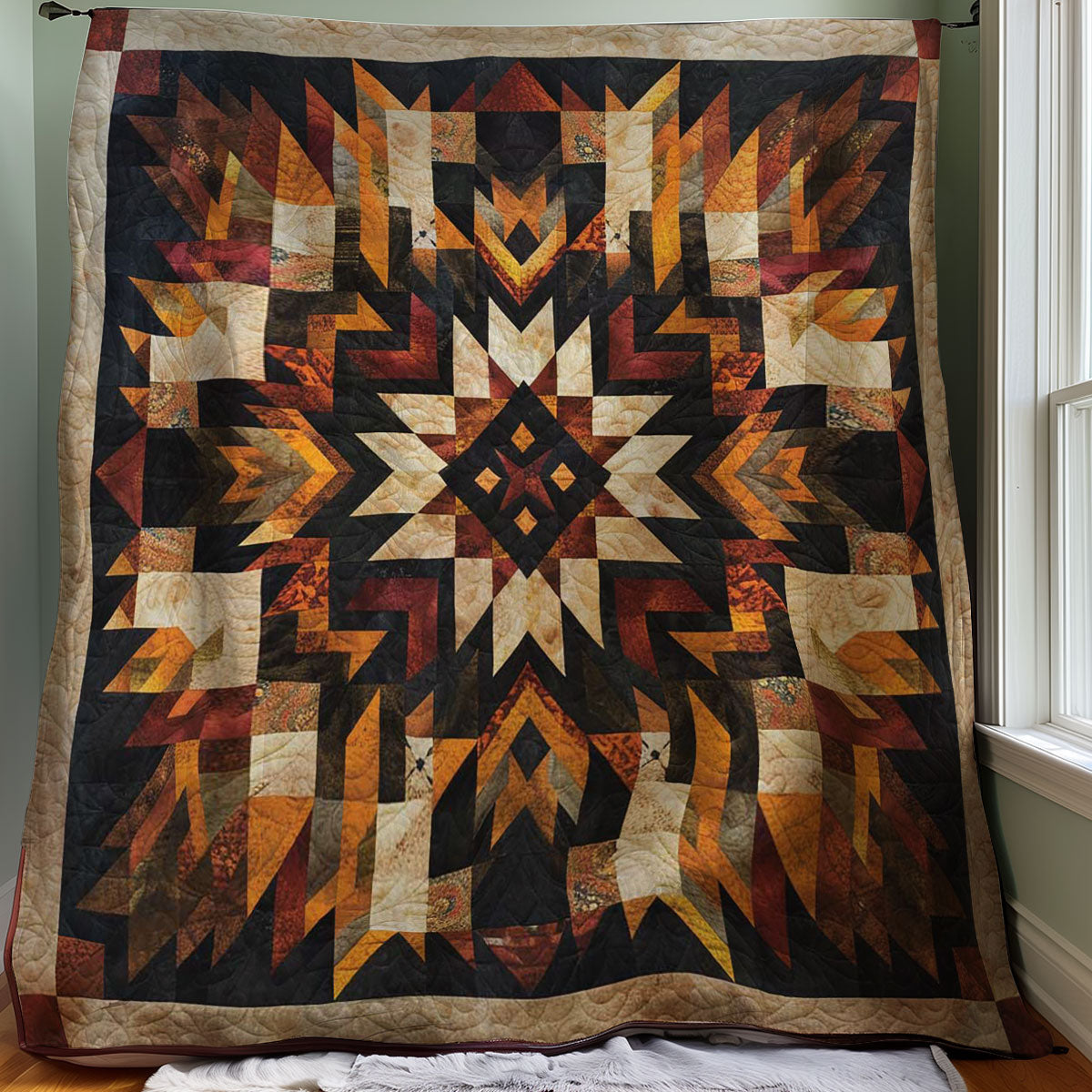 Native American Star WJ0307006CL Quilt