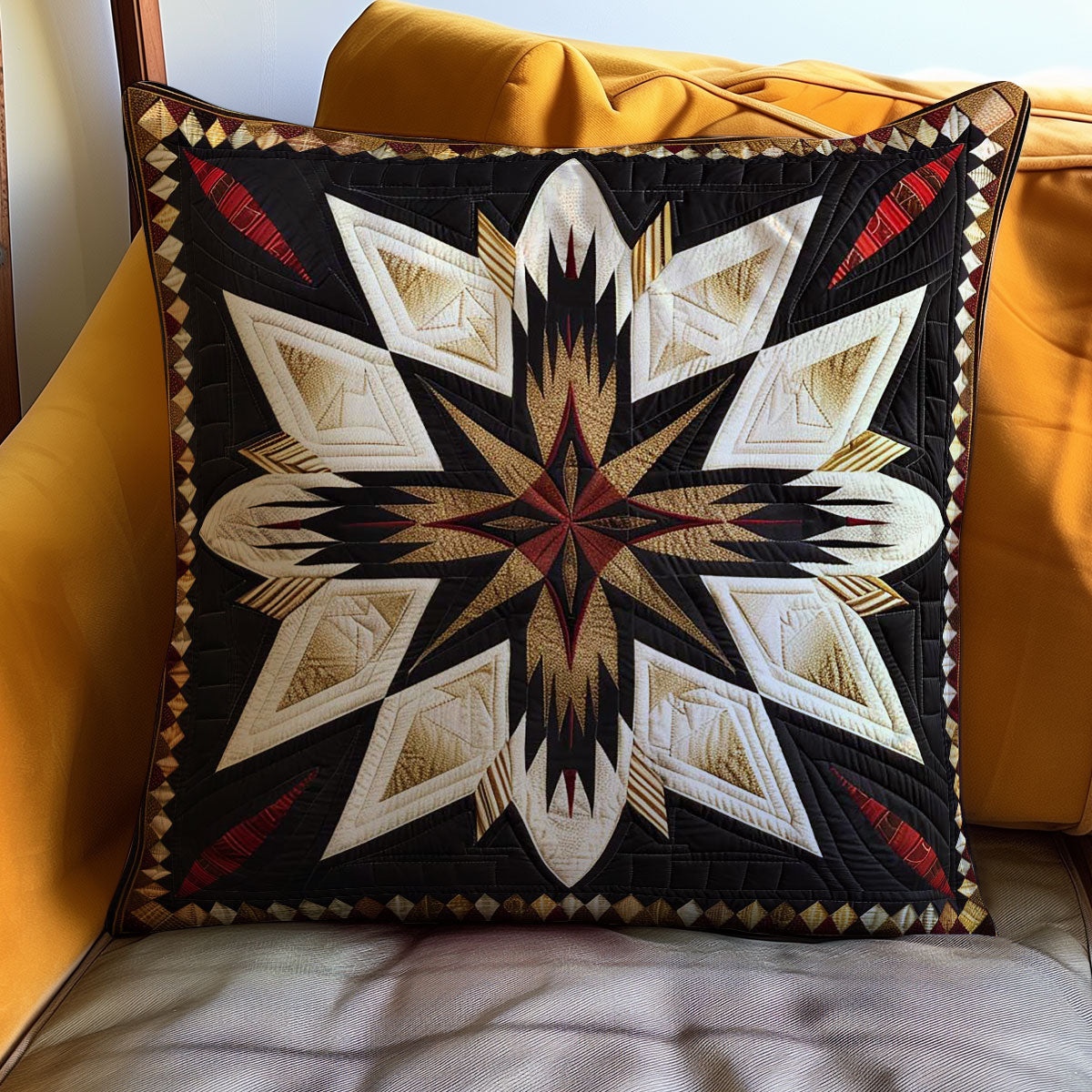 Native American Star WJ1709042CL Quilt Pillow Case