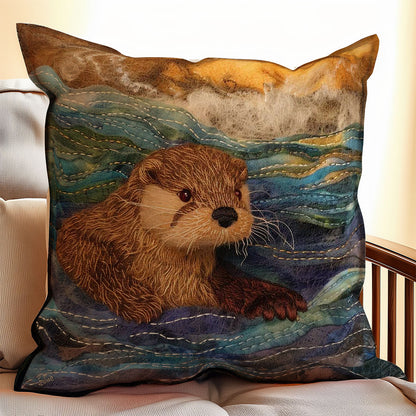 Otter WJ1907045CL Quilt Pillow Case