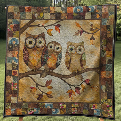 Owl Family WJ0108011CL Quilt