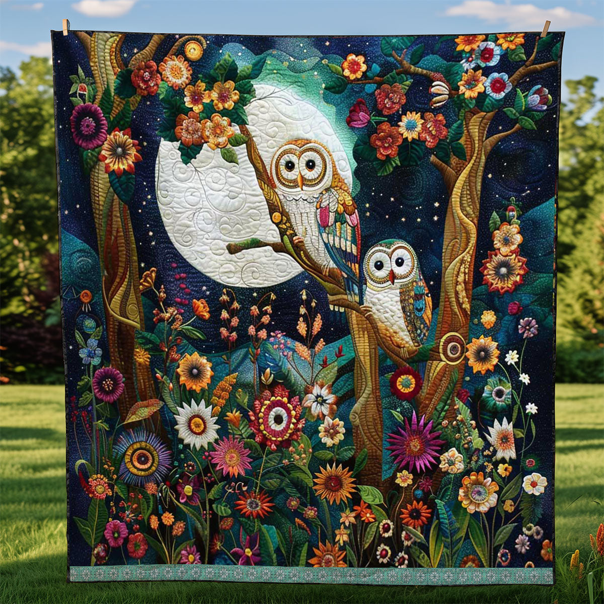 Owl Night WJ1609018CL Quilt