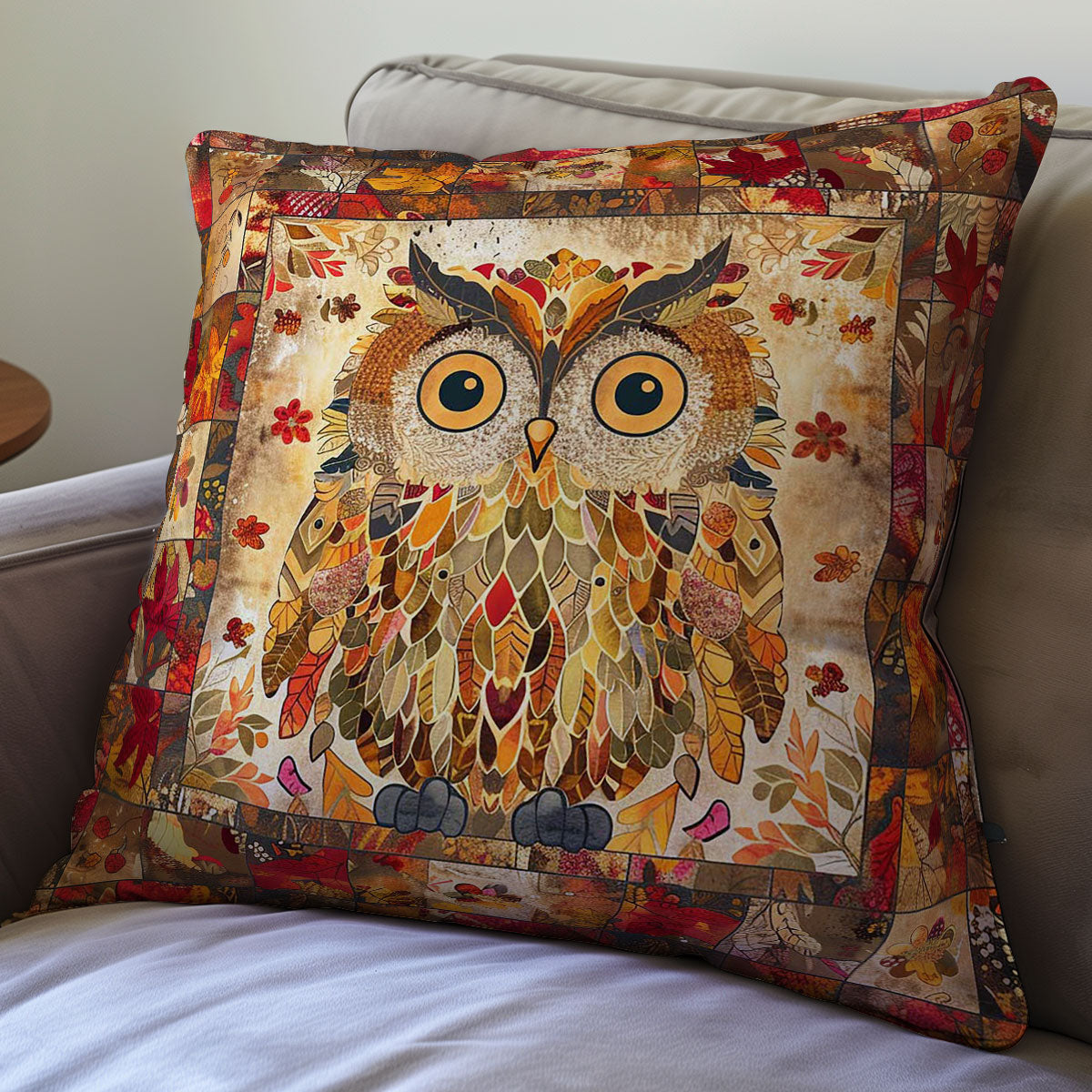 Owls WJ2706023CL Quilt Pillow Case