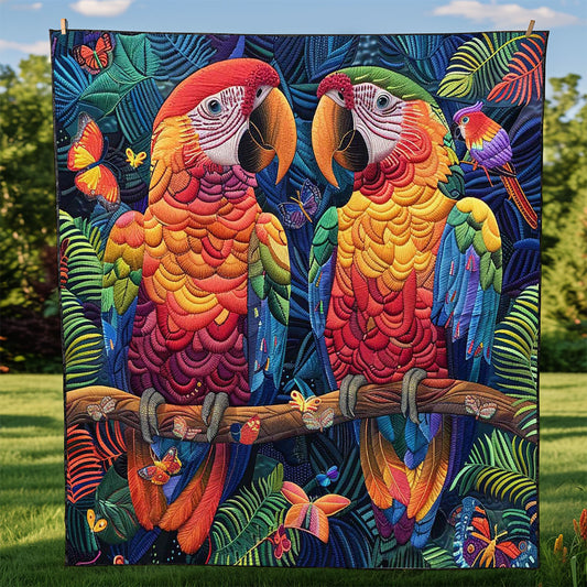 Parrot Couple WJ2708020CL Quilt